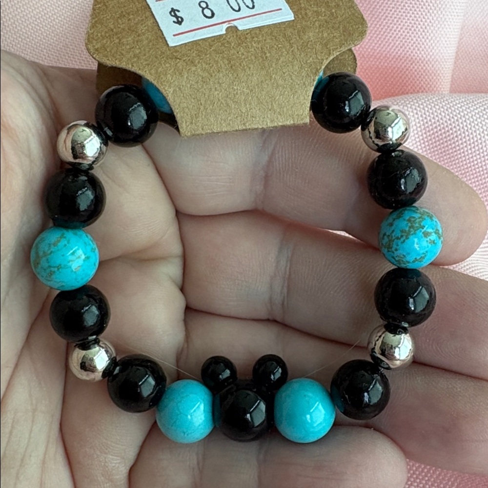 Disney Mickey Turquoise Beaded Bracelet - unisex - Picture 2 of 9